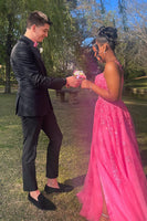 Load image into Gallery viewer, Black 2 Piece Single Breasted Prom Homecoming Suits For Men