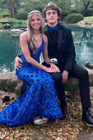 Load image into Gallery viewer, Notched Lapel Two Button Black Men&#39;s Party Suits