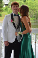 Load image into Gallery viewer, Shawl Lapel One Button White Men&#39;s Party Blazer