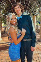 Load image into Gallery viewer, Dark Green Long Sleeves Lapel Men&#39;s Homecoming Shirt