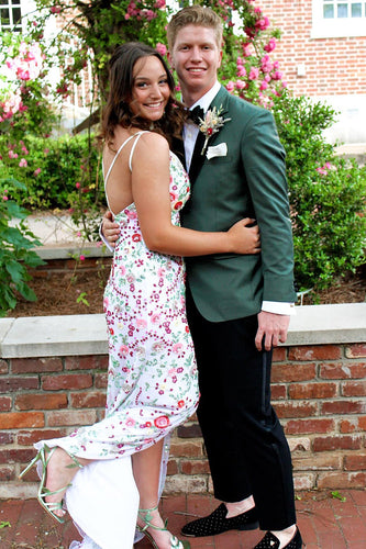 Dark Green Notched Lapel Men's Prom Homecoming Jacket