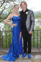 Load image into Gallery viewer, Grey Jacquard Shawl Lapel Men&#39;s Prom Homecoming Jacket