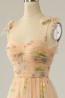 Load image into Gallery viewer, Champagne Embroidery Long Formal Dress