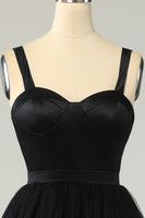 Load image into Gallery viewer, Princess A Line Sweetheart Black Party Dress