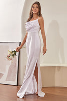 Load image into Gallery viewer, Simple Ivory Satin Wedding Dress