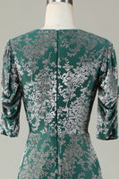 Load image into Gallery viewer, Mermaid Velvet Bridesmaid Dress with Sleeves