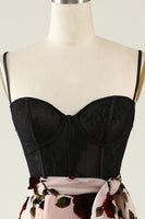 Load image into Gallery viewer, Floral Spaghetti Straps Formal Dress with Slit