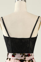 Load image into Gallery viewer, Floral Spaghetti Straps Formal Dress with Slit