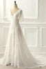 Load image into Gallery viewer, V-Neck Ivory Long Formal Dress with Ruffles