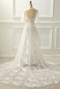 Load image into Gallery viewer, V-Neck Ivory Long Formal Dress with Ruffles