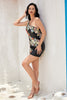 Load image into Gallery viewer, Bodycon One Shoulder Olive Sequin Beading Short Formal Dress