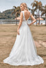 Load image into Gallery viewer, Sparkly Tulle Ivory Long Wedding Dress with Beading