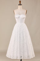 Load image into Gallery viewer, A-Line Sweetheart Lace Corset Wedding Dress
