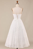 Load image into Gallery viewer, A-Line Sweetheart Lace Corset Wedding Dress