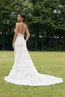 Load image into Gallery viewer, Ivory Mermaid Lace Backless Wedding Dress