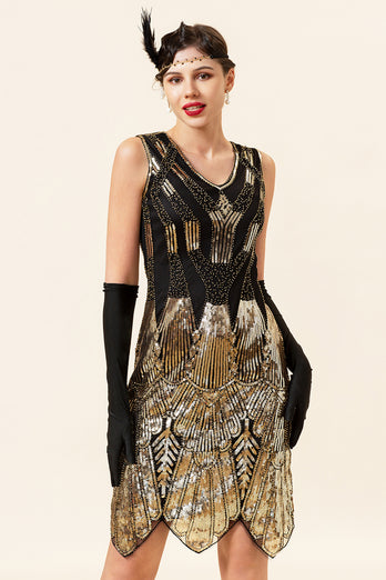 Black & White Gatsby 1920s Dress