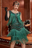 Load image into Gallery viewer, Champagne Gatsby 1920s Dress with Sequins and Fringes