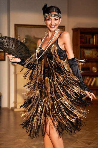Gold Sequin Flapper 1920s Dress AU queendancerau Gold Sequin Flapper 1920s Dress AU queendancerau