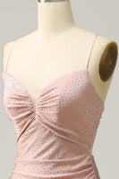 Load image into Gallery viewer, Sparkly V-Neck Royal Blue Long Formal Dress with Beading