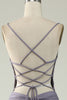 Load image into Gallery viewer, Mermaid Lace-Up Back Cut Out Black Long Formal Dress