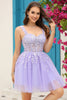 Load image into Gallery viewer, Lilac Corset Straps A-Line Short Formal Dress