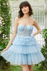 Load image into Gallery viewer, A-Line Sweetheart Pink Short Formal Dress