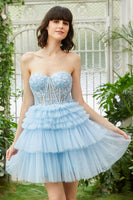 Load image into Gallery viewer, A-Line Sweetheart Pink Short Formal Dress