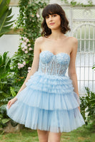 Load image into Gallery viewer, A-Line Sweetheart Pink Short Formal Dress