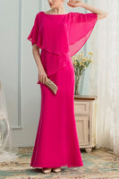 Load image into Gallery viewer, A-line Long Chiffon Mother Of The Bride Dress with Beading