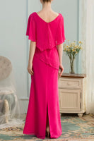 Load image into Gallery viewer, A-line Long Chiffon Mother Of The Bride Dress with Beading