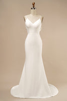 Load image into Gallery viewer, Mermaid Boho Wedding Dress with Ruffles