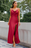Load image into Gallery viewer, Mermaid Solid Long Formal Dress with Slit