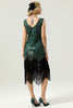 Load image into Gallery viewer, Ivory Sequins Glitter Fringe 1920s Dress