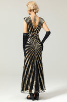 Load image into Gallery viewer, Green Mermaid 1920s Sequined Flapper Dress