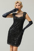 Load image into Gallery viewer, 1920s Sequined Flapper Dress