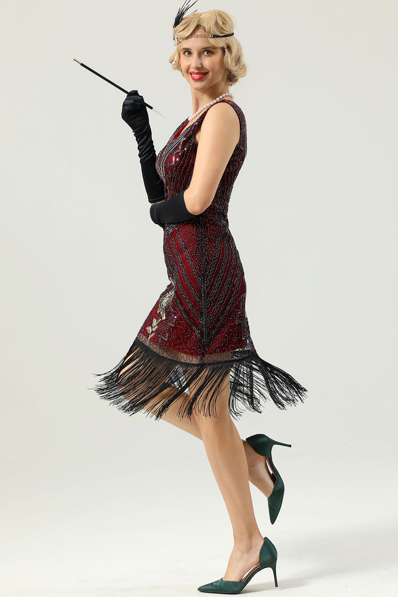 Load image into Gallery viewer, Sleeveless 1920s Gatsby Dress