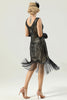 Load image into Gallery viewer, Black Sleeveless 1920 Dress