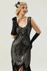 Load image into Gallery viewer, Black Sleeveless 1920 Dress