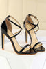 Load image into Gallery viewer, Black Stiletto Sandals