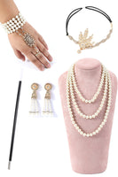 Load image into Gallery viewer, 1920s Flapper Golden/Silver Accessories Set