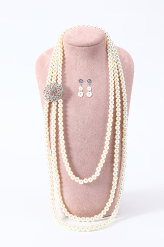 White Pearl 1920s Accessories Set