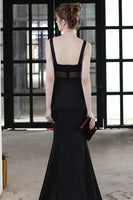 Load image into Gallery viewer, Black Mermaid Long Formal Dress