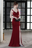 Load image into Gallery viewer, Black Mermaid Long Formal Dress