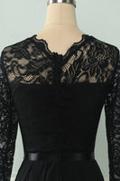 Load image into Gallery viewer, Green Lace Mothet Of The Bride Dress with Long Sleeves