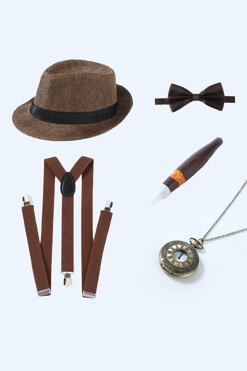 Load image into Gallery viewer, Ivory 1920s Accessories Set for Men
