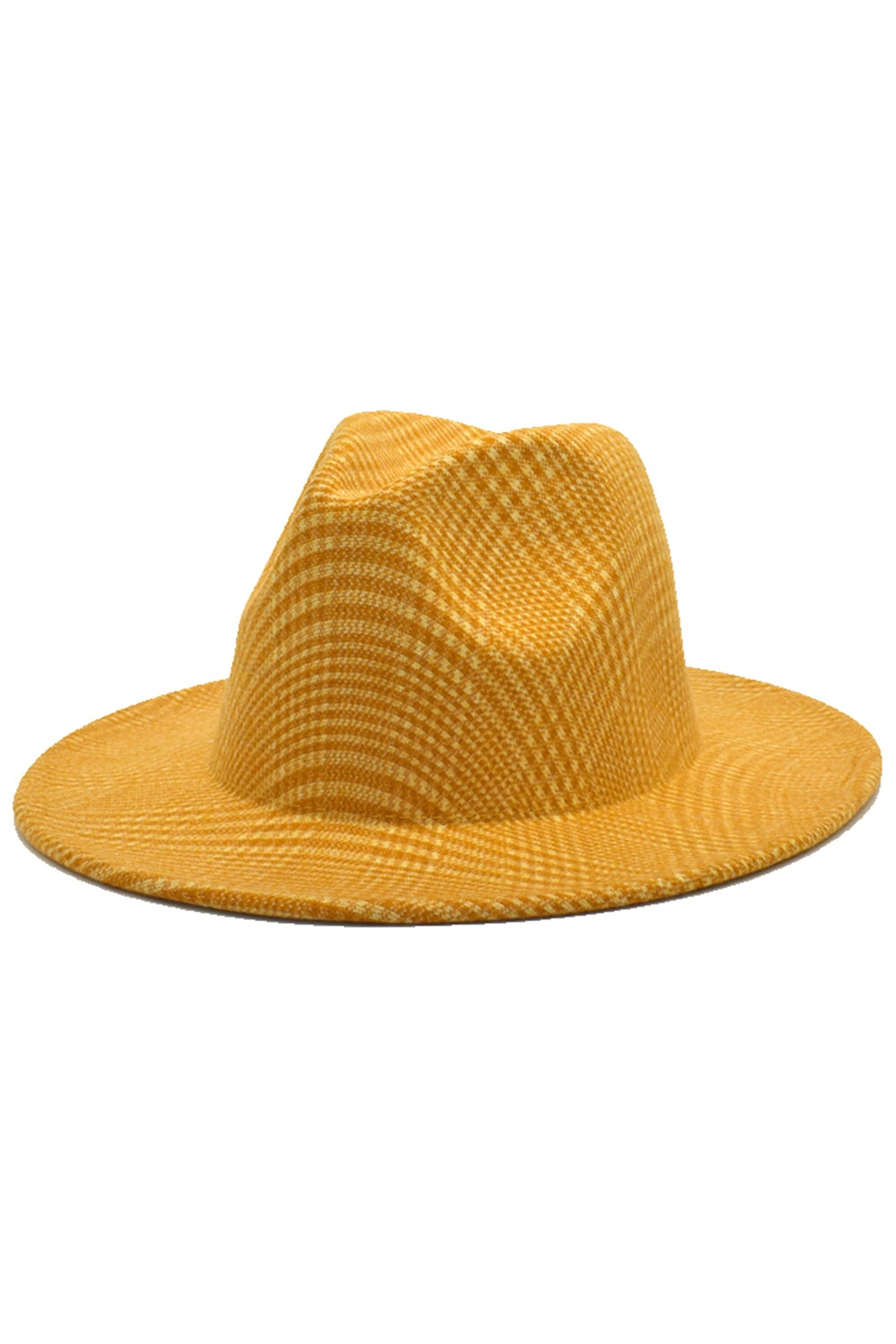 Yellow 1920s Fedora Bowler Hat