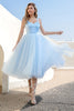 Load image into Gallery viewer, Sky Blue Tulle Cocktail Dress
