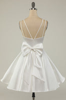 Load image into Gallery viewer, Green Satin Short Formal Dress