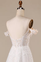 Load image into Gallery viewer, Ivory Detachable Off the Shoulder Corset Tulle Wedding Dress